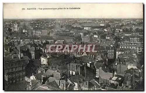 Cartes postales Nantes Vue Panoramique Prise De La Cathedrale