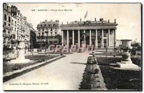 Ansichtskarte AK Nantes Place De La Bourse