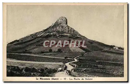 Cartes postales La Maconnais Illustre La Roche De Solutre