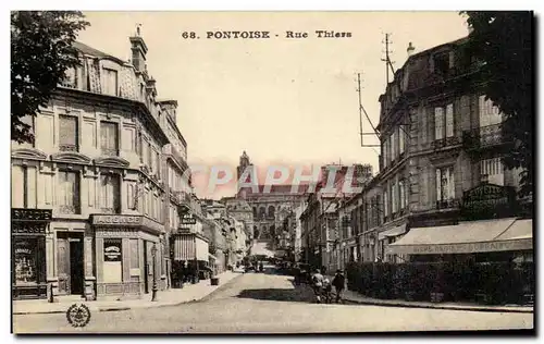 Cartes postales Pontoise Rue Thiers