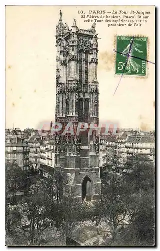 Cartes postales Paris La Tour St Jacques