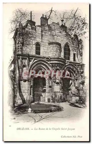 Cartes postales Orleans Les Ruines de la Chapelle Saint Jacques