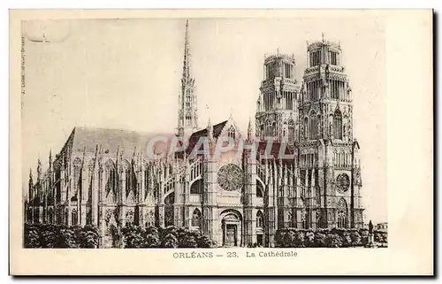 Cartes postales Orleans La cathedrale