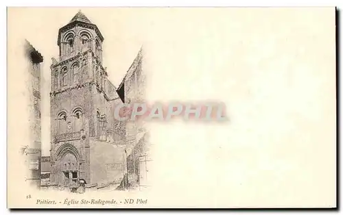 Cartes postales Poitiers Eglise Ste Radegonde