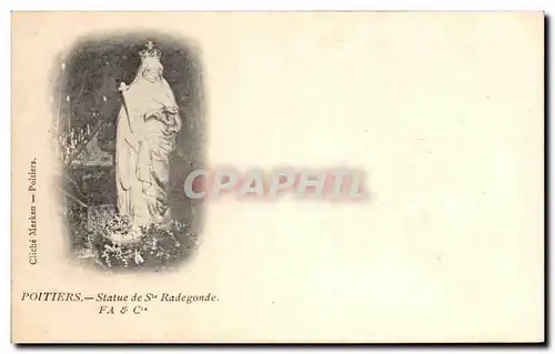 Cartes postales Poitiers Statue de Ste Radegonde