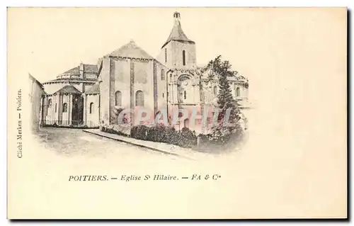 Cartes postales Poitiers Eglise Ste Hilaire