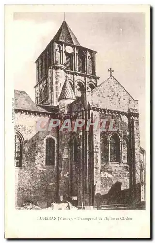 Ansichtskarte AK Lusignan Transept Sud de l&#39Eglise et Clocher