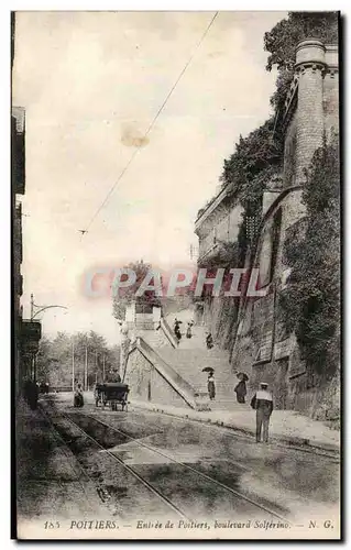 Ansichtskarte AK Poitiers Entree de Poitiers Boulevard Solferino