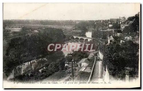 Ansichtskarte AK Poitiers Valle du Clain Vue Prise des Jardins de Blossac