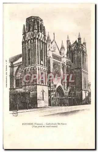Cartes postales Poitiers Cathedrale St pierre