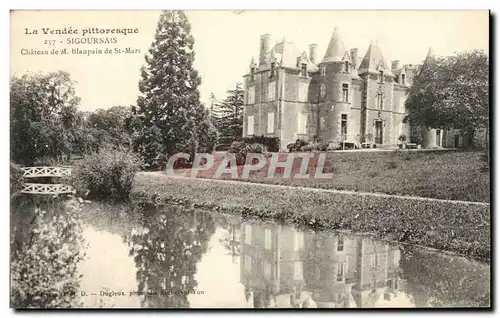 Ansichtskarte AK Sigournais Chateau de M Blaupain de St Mars