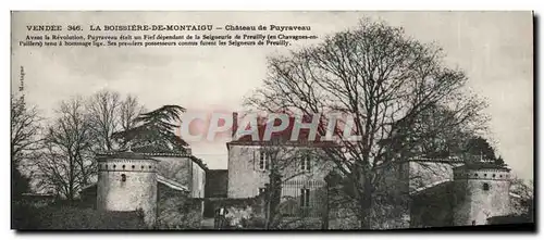 Cartes postales Vendeee La Boissiere De Montaigu Chateau de Puyraveau