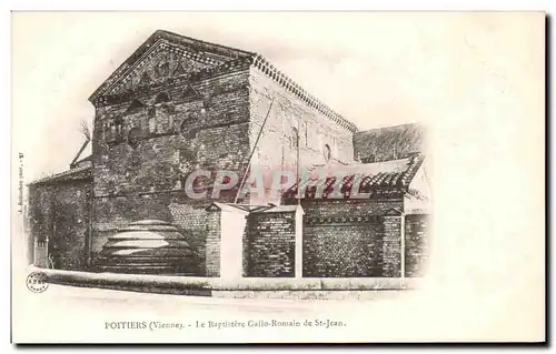 Cartes postales Poitiers Le Baptistere Gallo Romain de st Jean