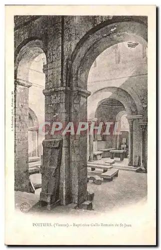 Cartes postales Poitiers Baptistere Gallo Romain de St Jean