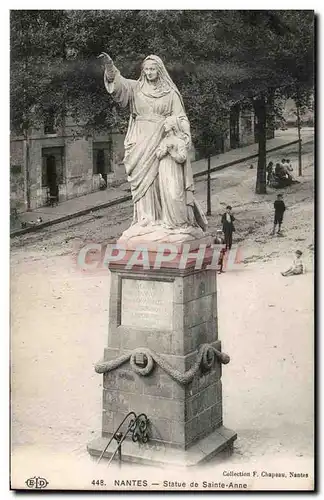 Ansichtskarte AK Nantes Statues de Saint Anne Enfants