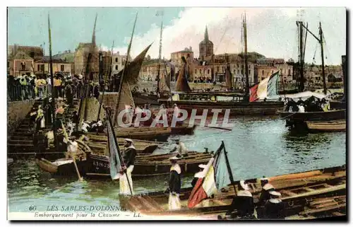 Ansichtskarte AK Les Sables D&#39Olonne Bateaux de peche