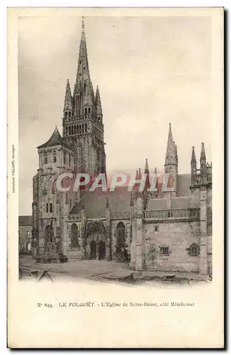 Ansichtskarte AK La Folgoet L&#39Eglise De Notre Dame Cote meridional