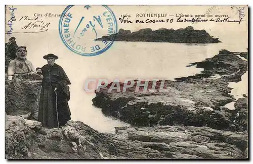 Cartes postales Cote D&#39Emeraude Rotheneuf L&#39Ermite Parmi Ses Oeuvres