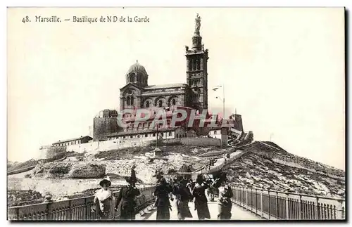 Cartes postales Marseille Basilique De ND De La Garde