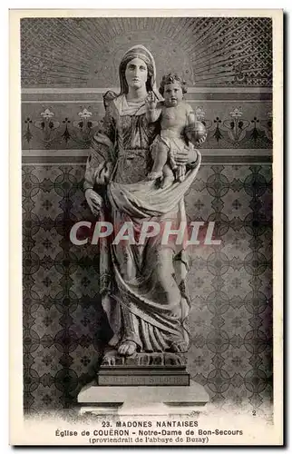 Cartes postales Eglise de Coueron Notre dame de Bon Secours abbaye de Buzay Madones nantaises