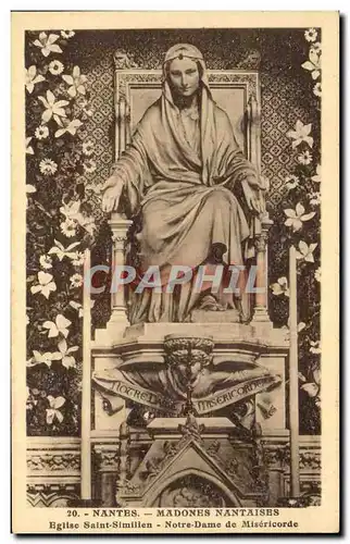 Cartes postales Nantes Madones Nantaises Eglise Saint Similien Notre dame de Misericorde