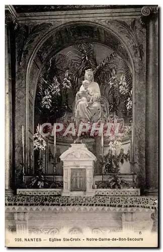 Cartes postales Nantes Eglise Sainte Croix Notre dame de Bon Secours