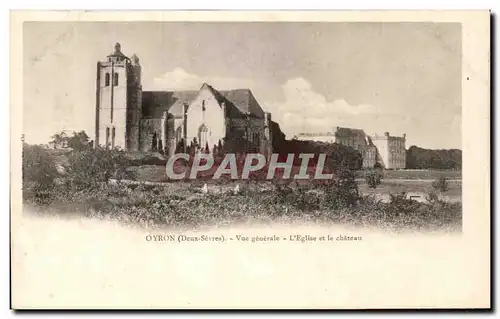 Cartes postales Oryon Vue Generale L&#39Eglise et le Chateau