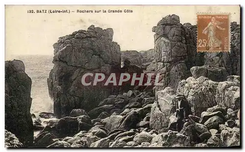 Cartes postales Batz Rochers sur la Grande Cote