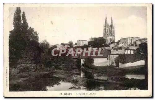 Cartes postales Niort L&#39Eglise St Andre