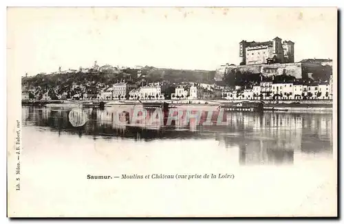 Cartes postales Saumur Moulins et Chateau