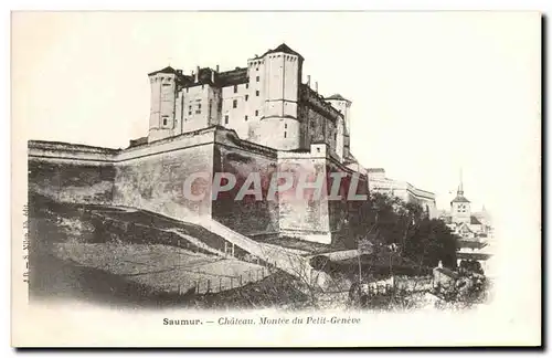 Cartes postales Saumur Chateau Montee du Petit Geneve