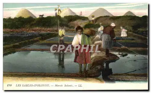 Cartes postales Les Sables D'Olonne Maris Salants