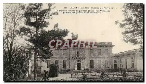 Cartes postales Olonne Chateau de Pierre Levee