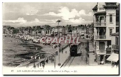Cartes postales Les Sables D'Olonne Le Rembleai et la Plage