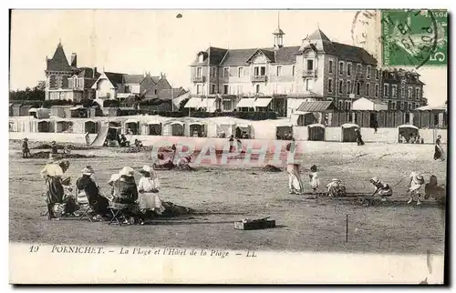 Cartes postales Pornichet La Plage et l&#39Hotel de la Plage