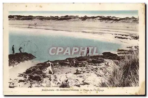 Ansichtskarte AK Rochelets St Brevin l&#39Ocean Plage de l&#39Ermitage Peche