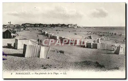 Cartes postales Pornichet Vue generale de la Plage