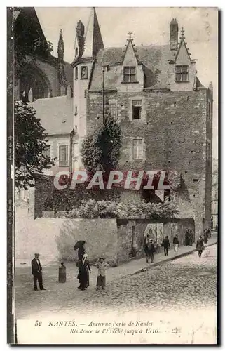 Ansichtskarte AK Nantes Anciene Porte de Nantes Residence de l&#39Eveche jusqu&#39a 1910