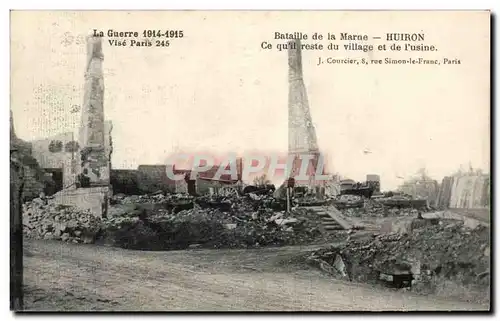 Cartes postales Bataille de la Marae Huiron Militaria