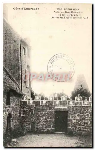 Cartes postales Rotheneuf Ancienne Gentilhommiere ou habite l&#39ermite