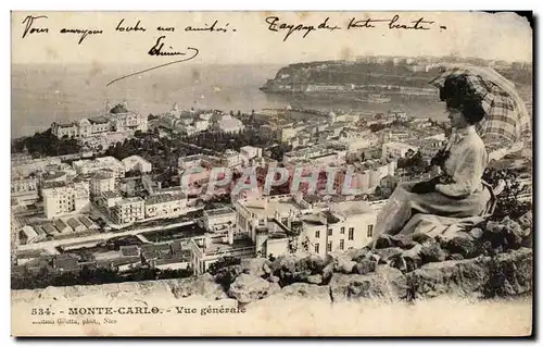 Cartes postales Monte Carlo Vue generale