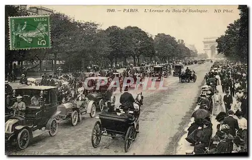 Cartes postales Paris l'Avenue du Bois de Boulogne