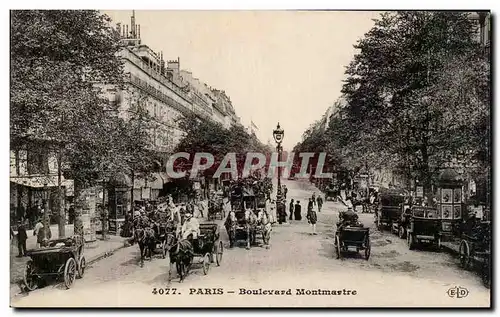 Cartes postales Paris Boulevard Montmartre