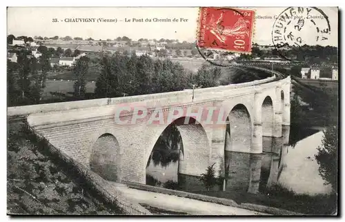 Ansichtskarte AK Chauvigny Le Pont du Chemin de fer
