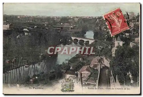 Ansichtskarte AK Poitiers Vallee du Clain Pont du Chemin de fer