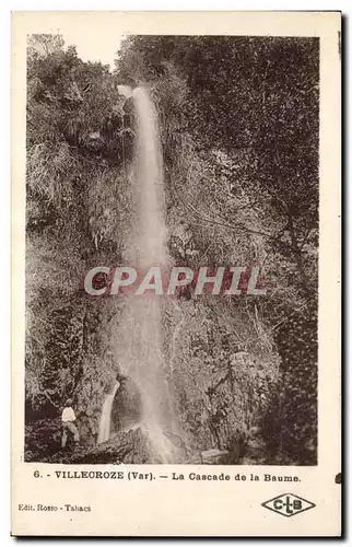 Cartes postales Villecroze La cascade de la Baume