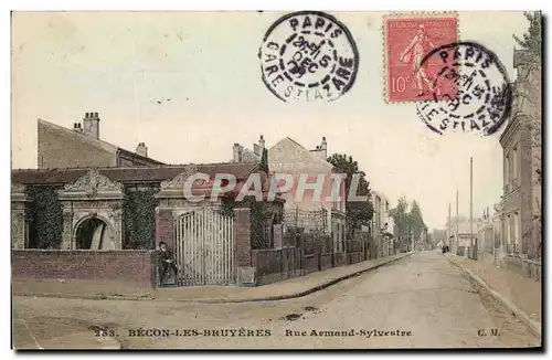 Cartes postales Becon Les Bruyeres Rue Armand Sylvestre