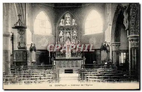 Cartes postales Gentilly Interieur de l'Eglise