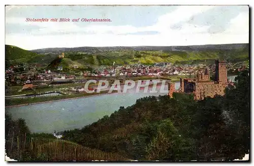 Cartes postales Stolzenfeis mit Blick auf Oberlarnstein