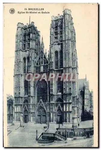 Cartes postales Bruxelles Eglise St Michel et Gudule